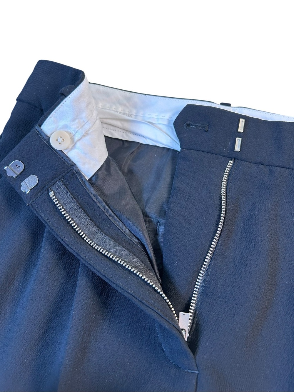 ARITZIA The Effortless Pant Crepette Black High Rise Wide Leg Trouser Sz 8 - Picture 4 of 14